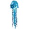In the Breeze 5259 — 50-inch Blue Iridescent Jellyfish 3D Windsock — Simmering Windsock with Inflatable Head and Free-Flowing Tentacles
